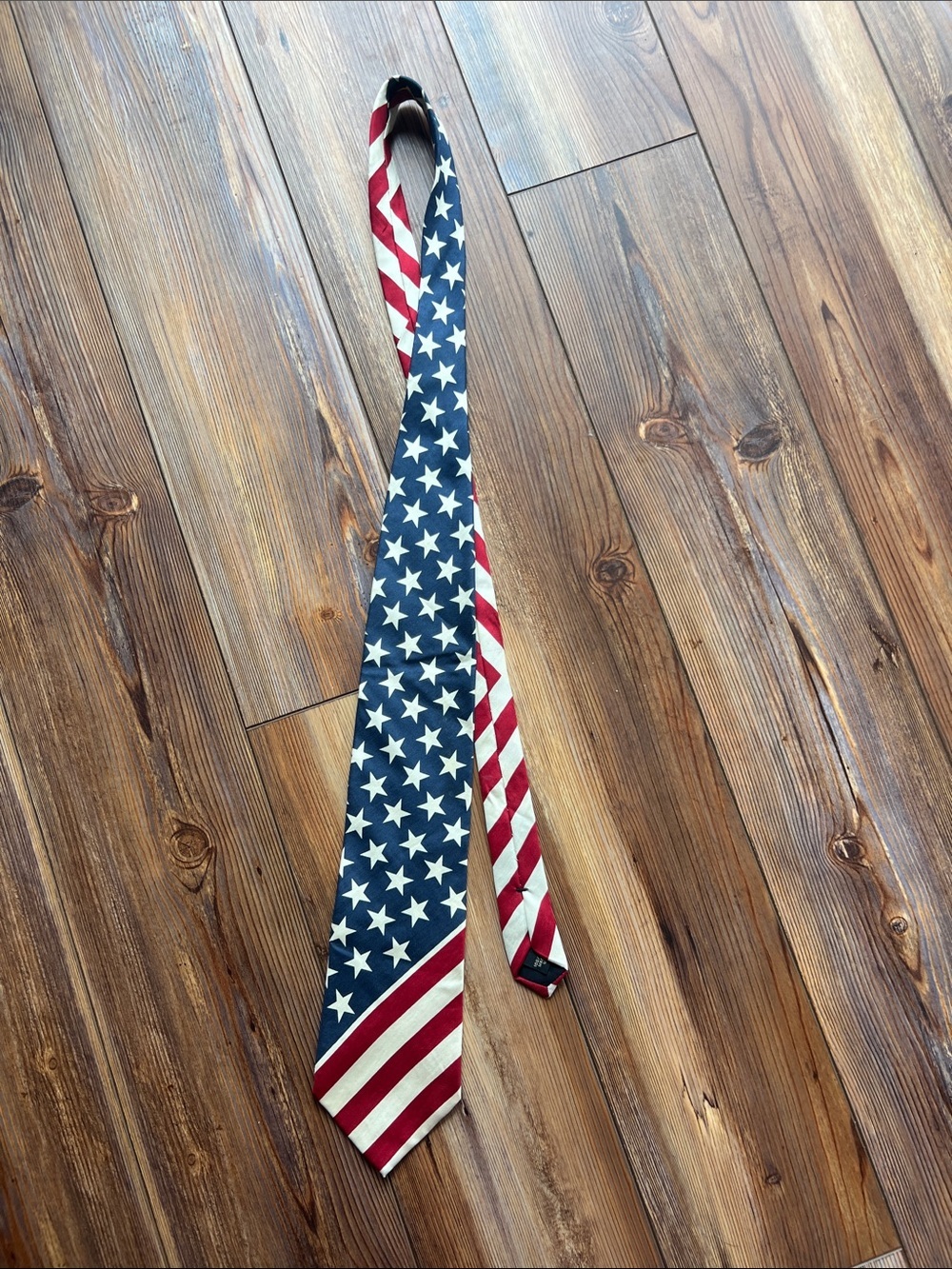 American Flag Pattern Men's Tie - Red, White & Blue